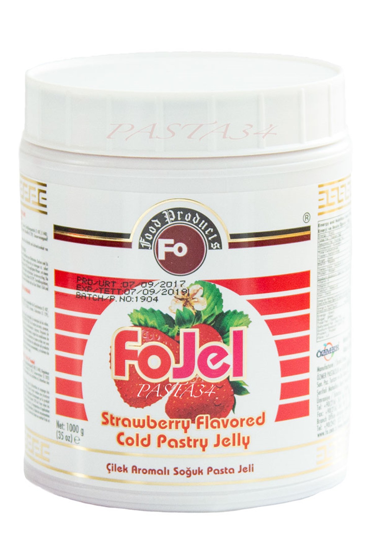 FO SOĞUK JÖLE ÇİLEK 1kg*24KL