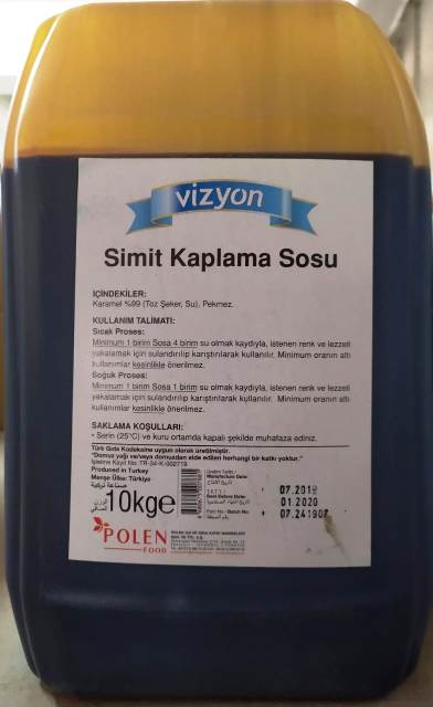 VİZYON SİMİT KAPLAMA SOSU 10KG*1AD