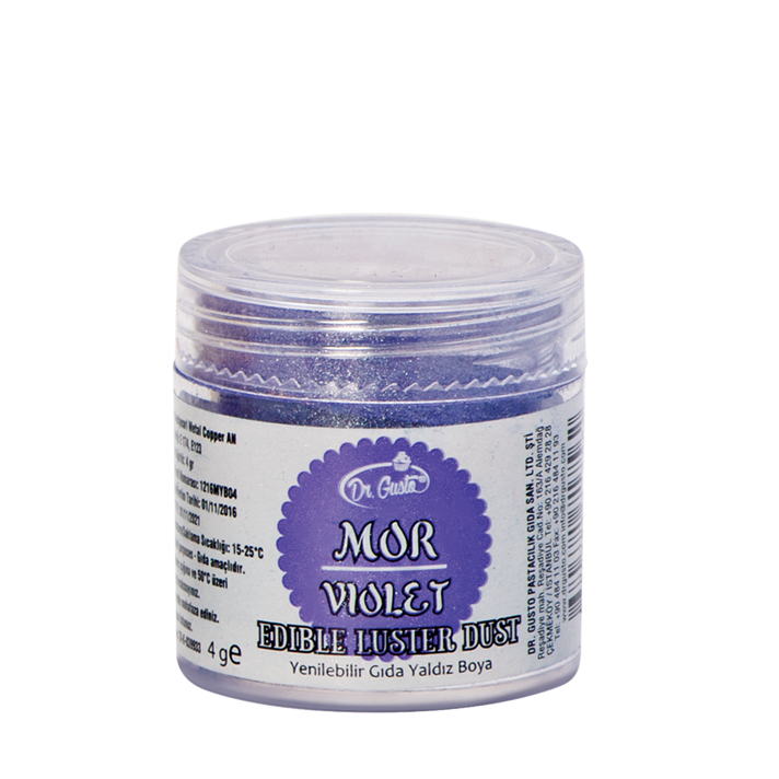 YENİLEBİLİR METALİK TOZ BOYA MOR 10gr GUSTO