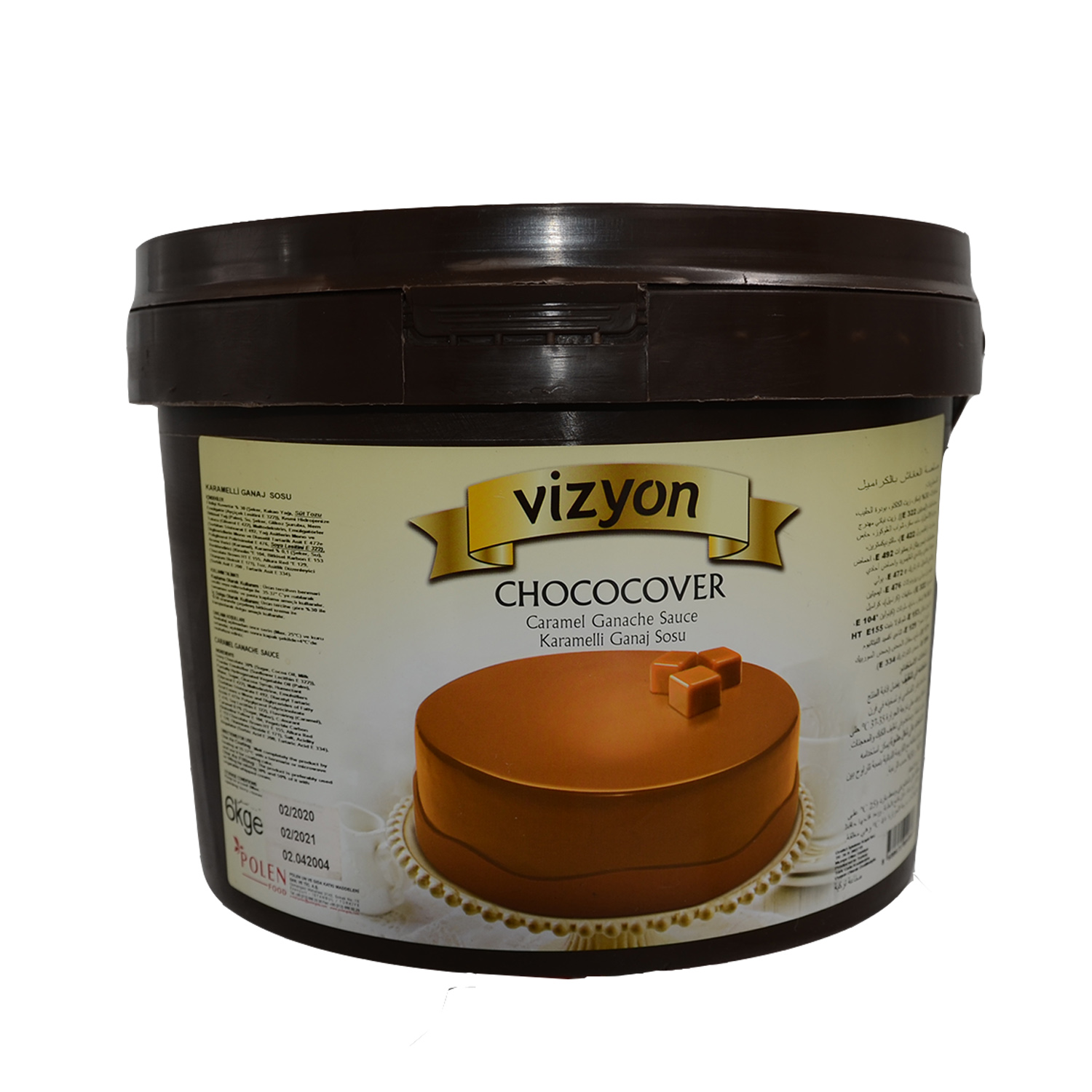VİZYON GANAJ SOSU CHOCOCOVER KARAMEL 6kg*4ad