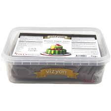 VİZYON ŞEKER HAMURU SİYAH 1kg*16ad