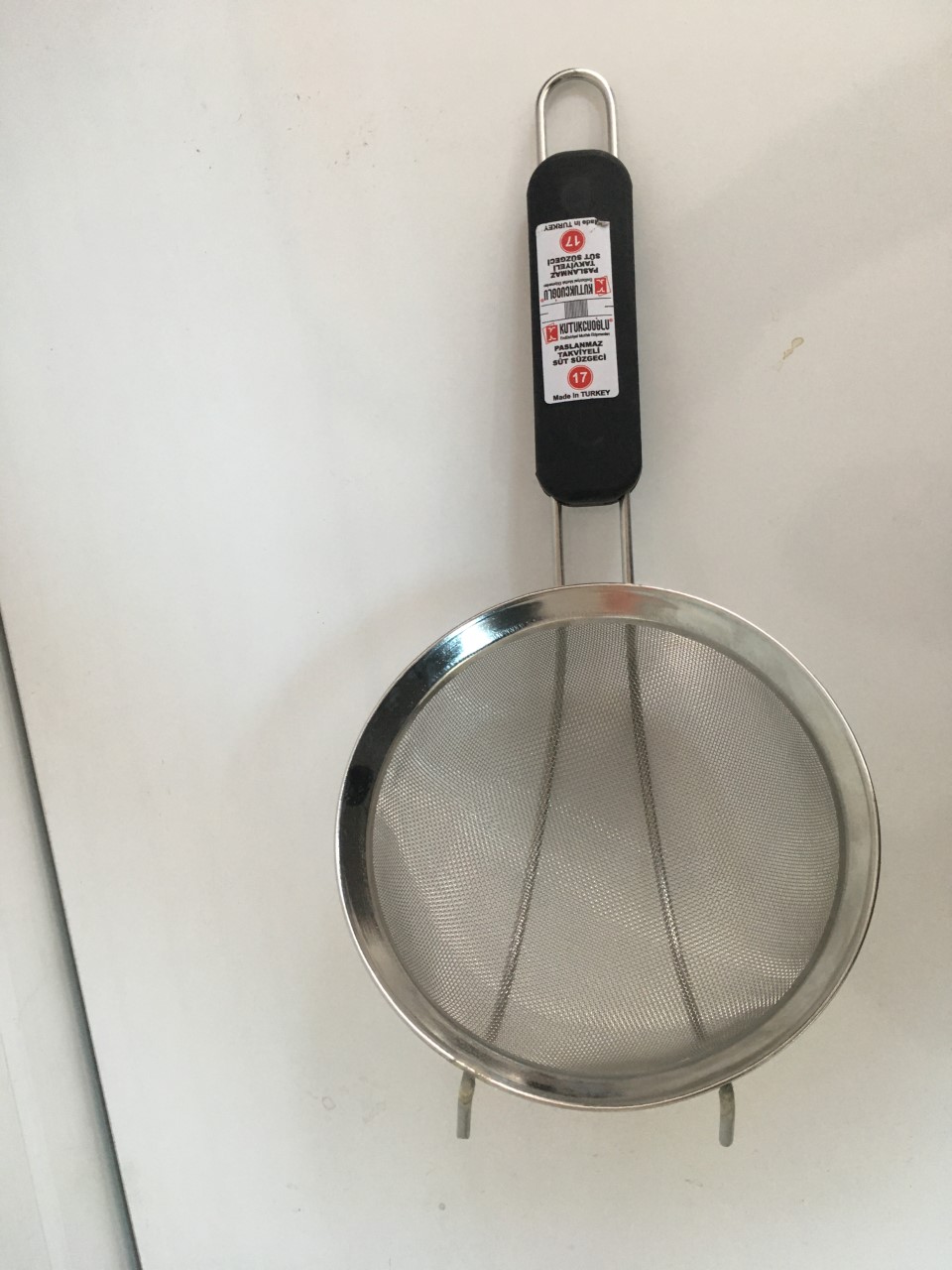 SÜT SÜZGECİ TAKVİYELİ PASLANMAZ 17CM