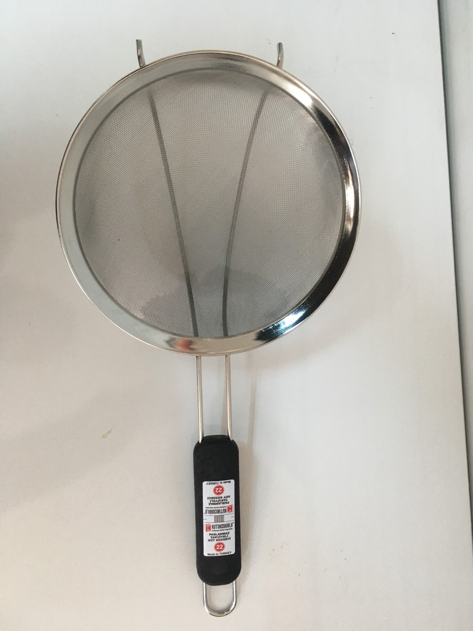 SÜT SÜZGECİ TAKVİYELİ PASLANMAZ 22CM