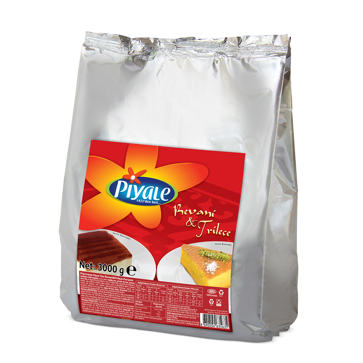 PİYALE REVANİ&TRİLEÇE 3KG*3ADET*1KL