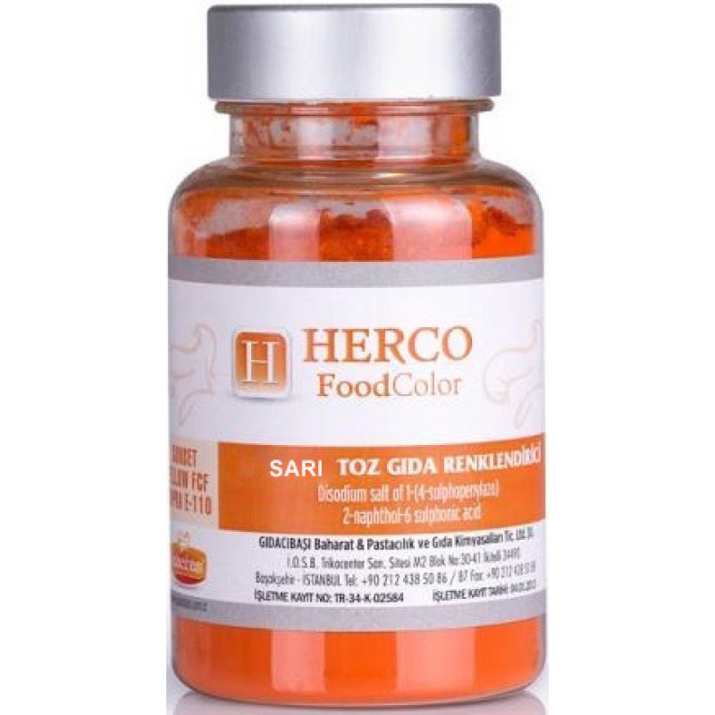 GIDA BOYASI SU BAZLI SARI 75gr HERCO