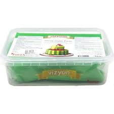 VİZYON ŞEKER HAMURU YEŞİL 1kg*16ad
