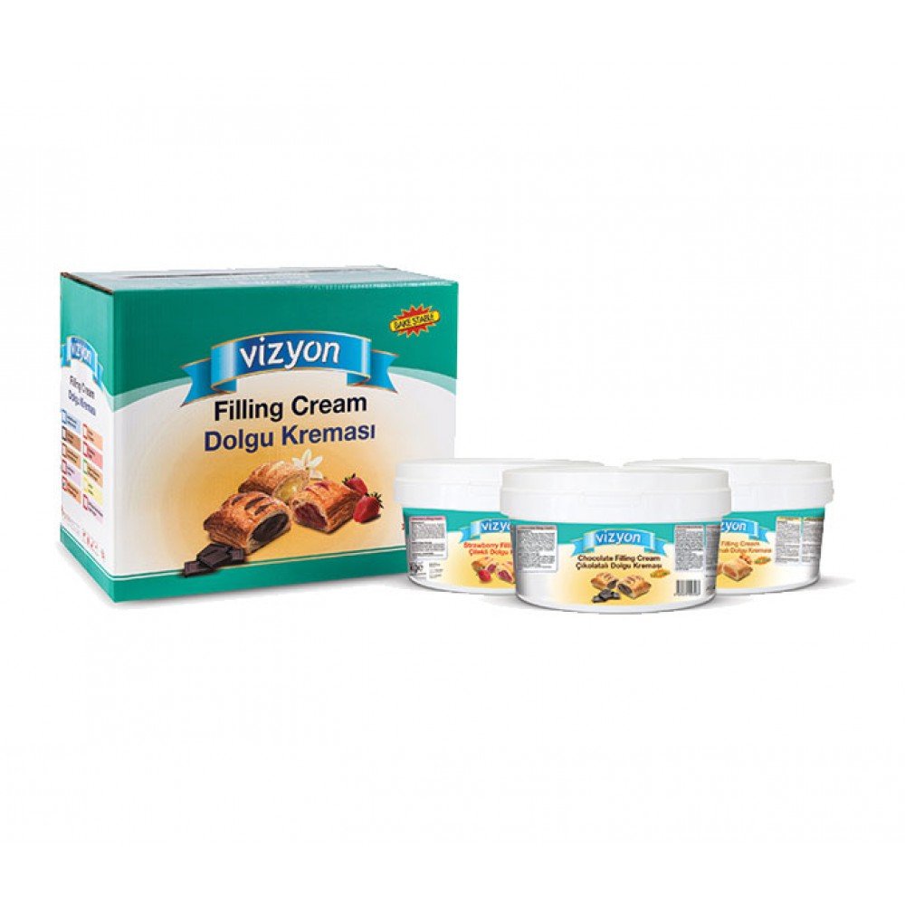 VİZYON DOLGU KREMA VANİLYA 4KG*6AD