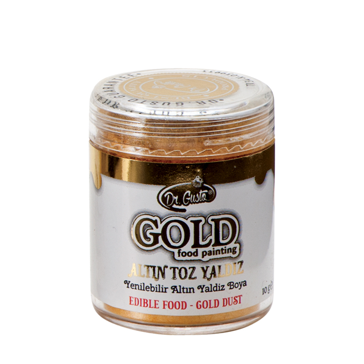 YENİLEBİLİR METALİK TOZ LIGHT ALTIN 10GR GUSTO 